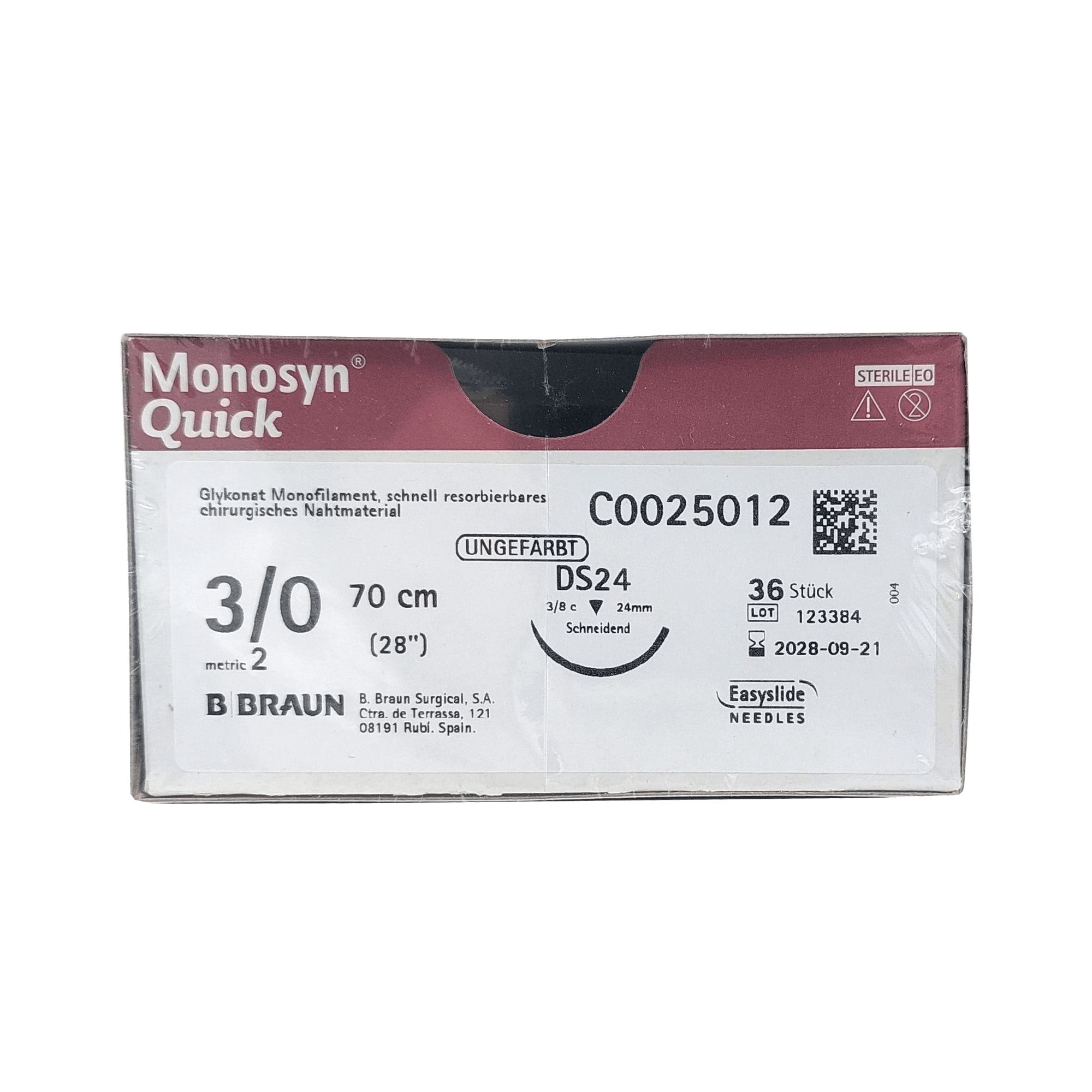 MONOSYN QUICK UNGE. 4/0 (1,5) 45CM DS16