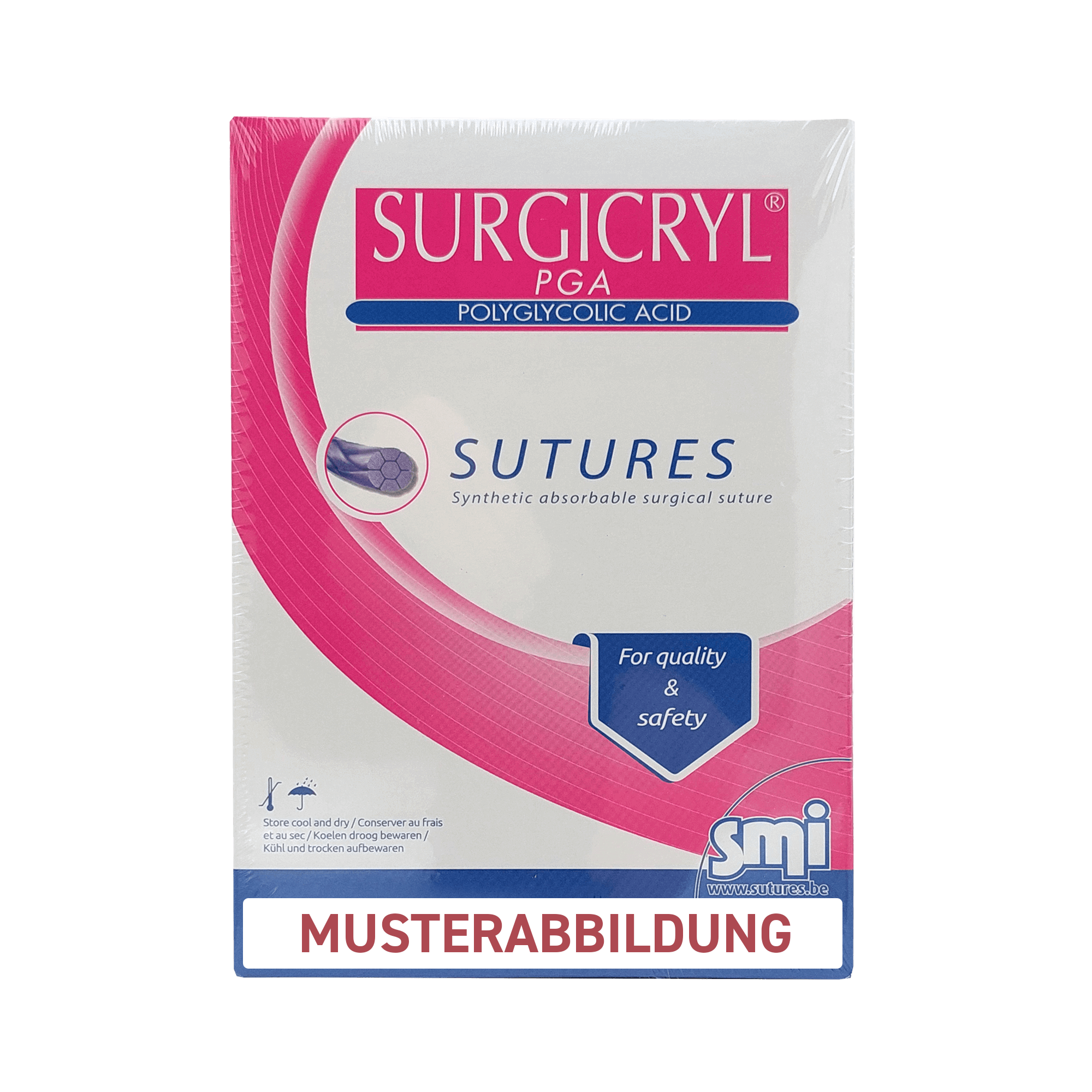 SURGICRYL® PGA POLYGLYCOLIC ACID multifilament (Cutting 3/8 Kreis)