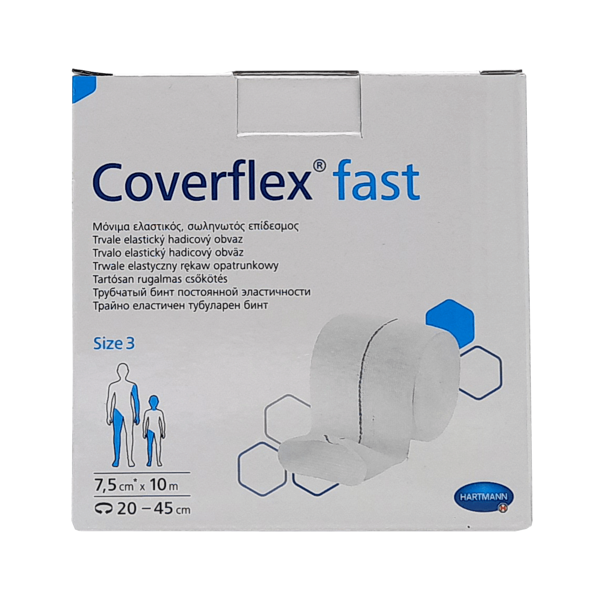 COVERFLEX fast Schlauchverb.Gr.3 7,5 cmx10 m weiß