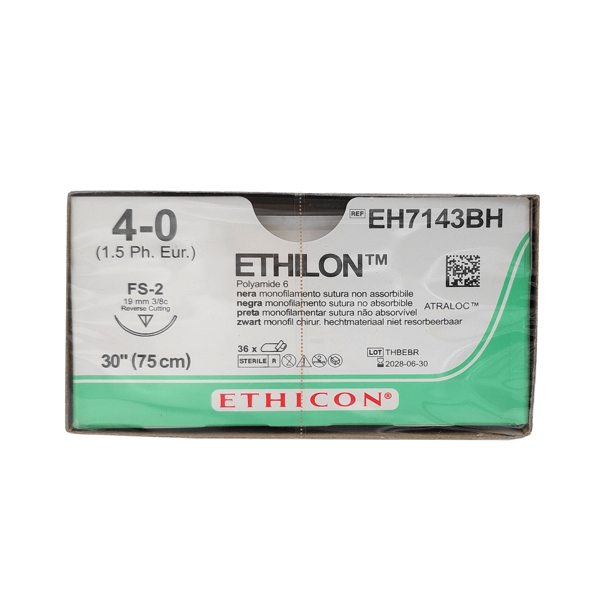 ETHILON SCHW MONOFIL - 4-0; FS2; 0.70 (VE 36)  