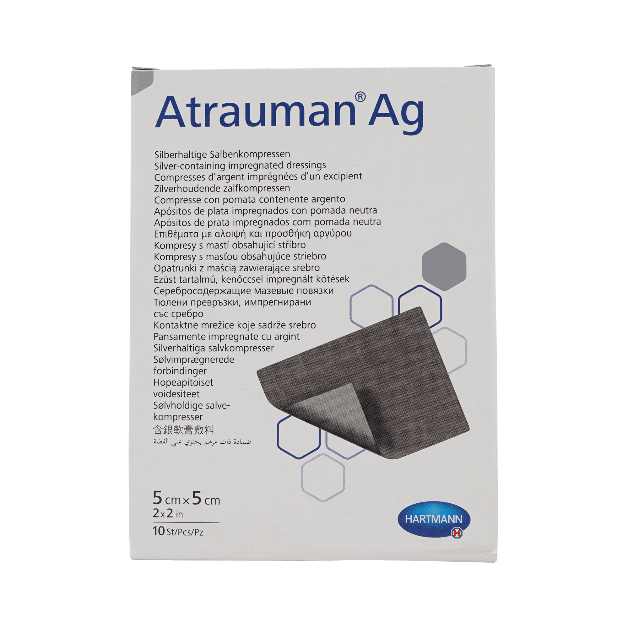 ATRAUMAN Ag 5x5 cm steril Kompressen