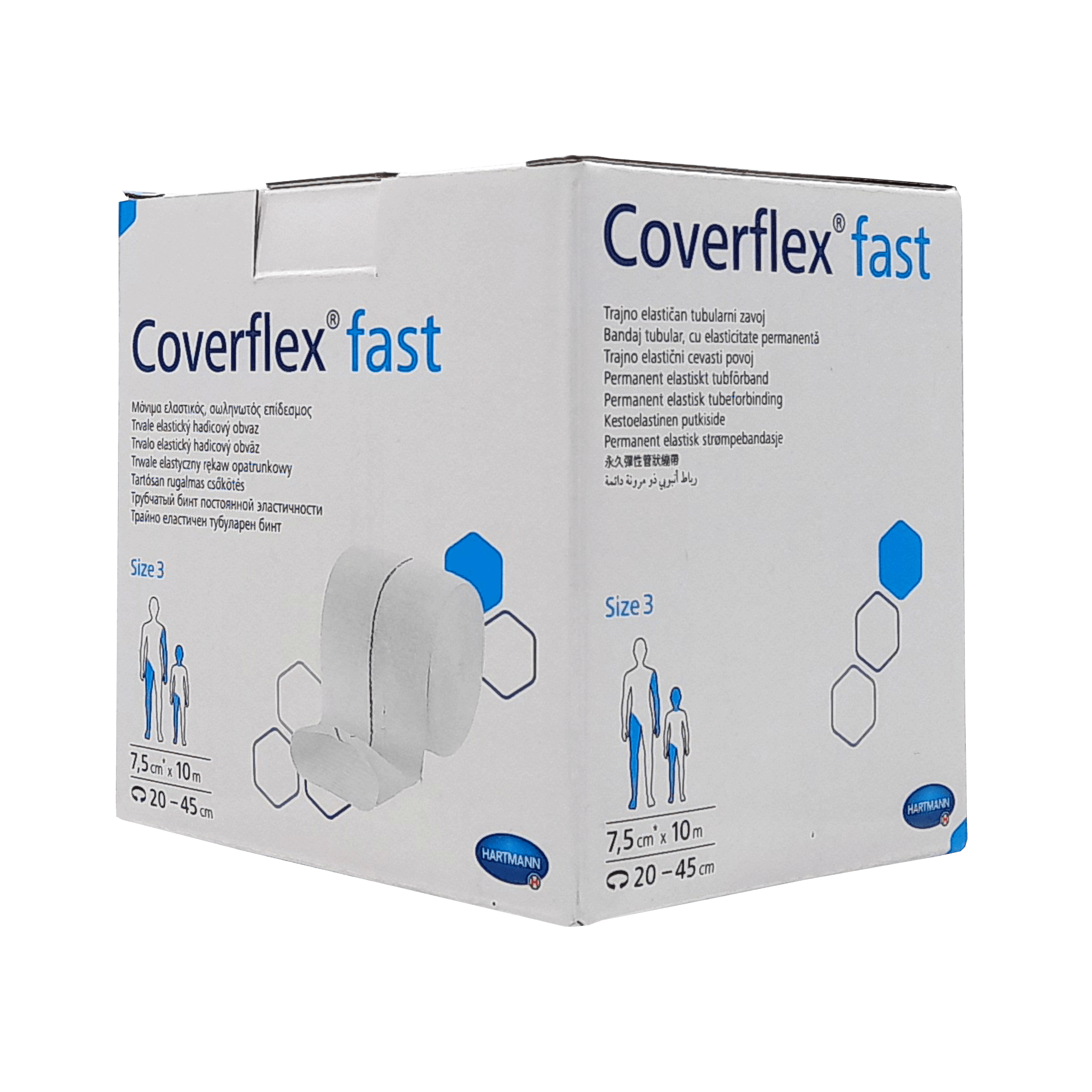 COVERFLEX fast Schlauchverb.Gr.3 7,5 cmx10 m weiß